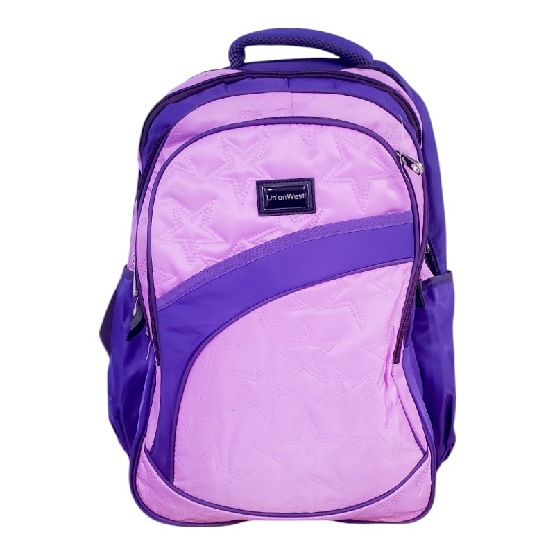 Union West School Bag Star Printed - Class - 3 - 8( IMPORTED ) (Black)