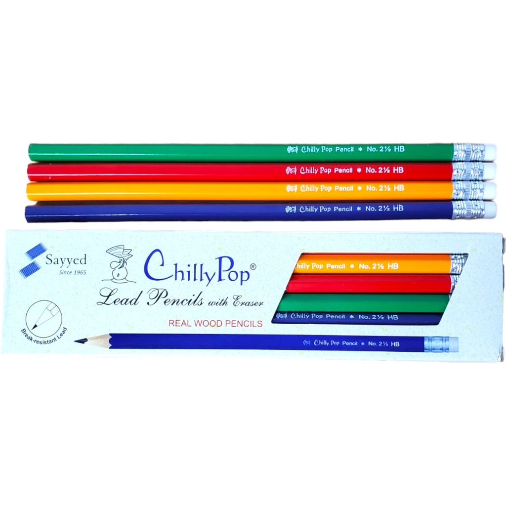 Chilly Pop Lead Pencil With Eraser - Sayyed