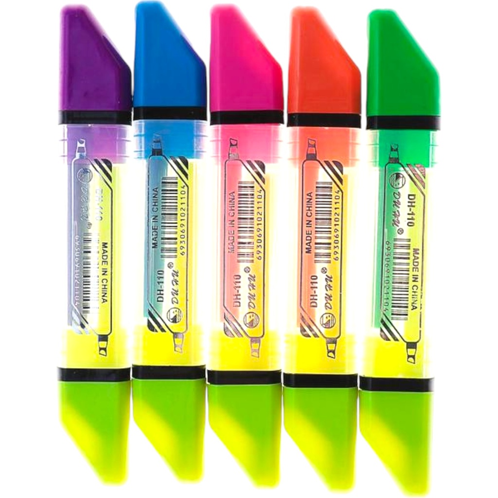 [6930691021104] Highlighter - 5mm - Two Color - DH-110