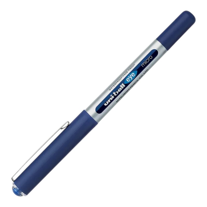 Uni Ball Eye Micro Needle Roller Ball Pen - Blue - 1 Pcs - No. UB-187S