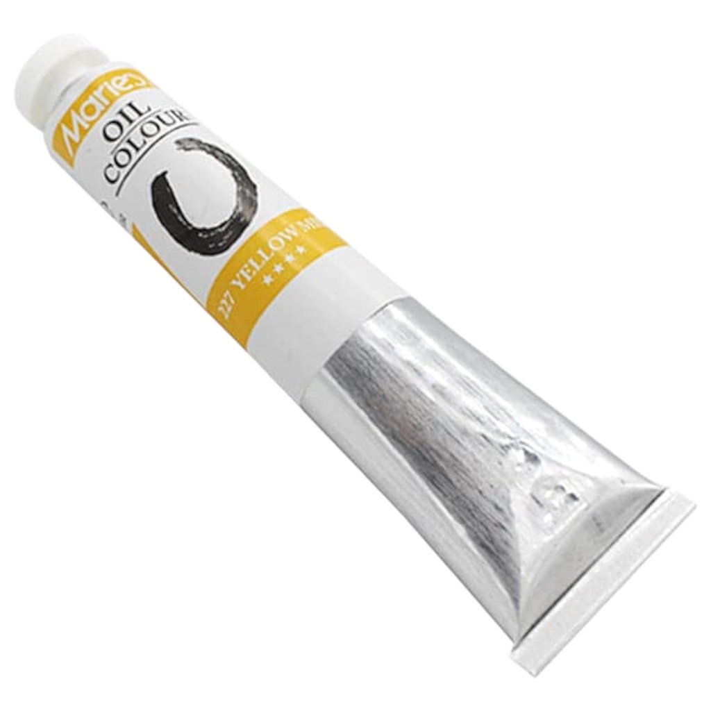 Oil Colour Paint Tube - 227 Yellow Mid - 50ml - Maries
