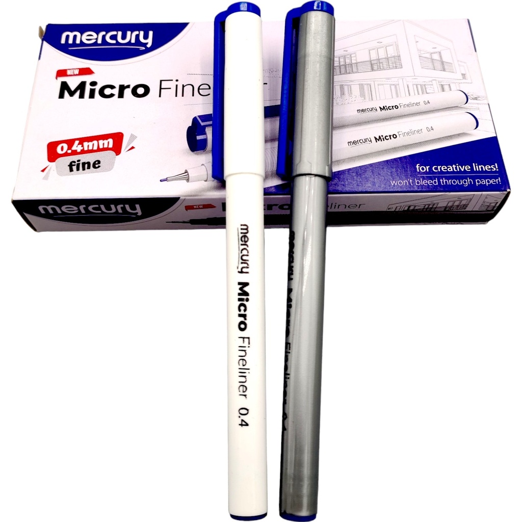 Micro Fineliner Blue Pointer - 0.4mm - Mercury