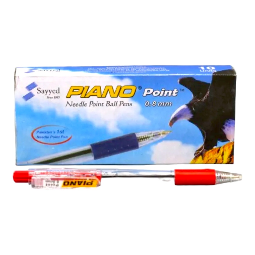 Piano Red ball Pen - 1Pcs - 0.8mm