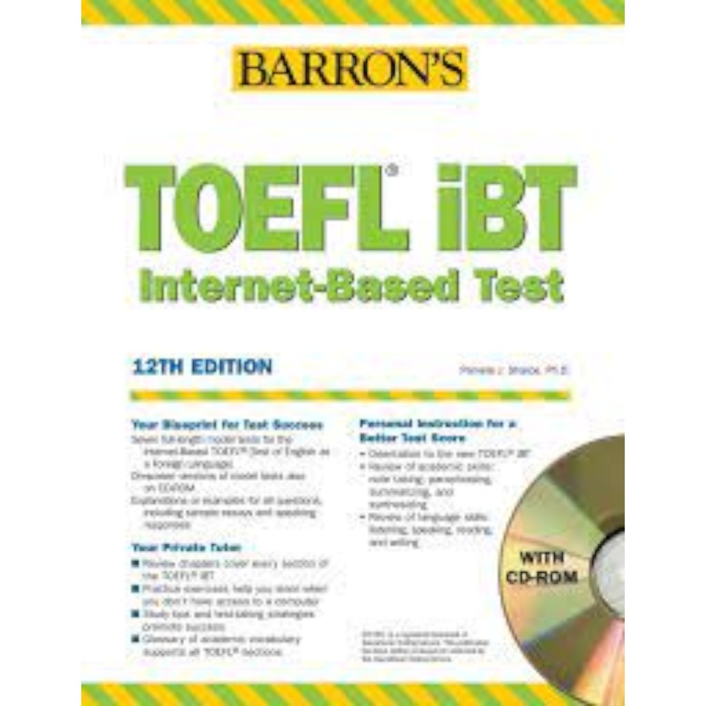 Barron's TOEFL IBT Internet-Based Test With CD-Rom - 12th Edition
