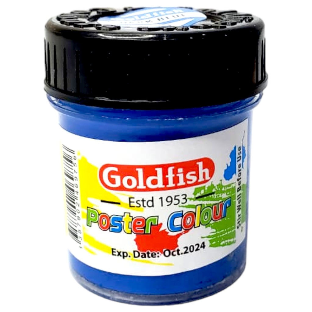 Dark Blue Poster Color - 10 - Goldfish