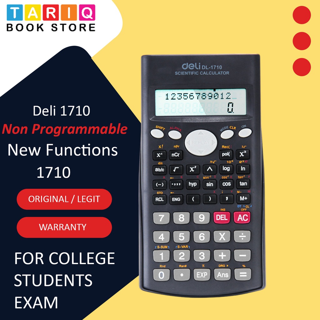 Deli Scientific Calculator 1710 (Original)