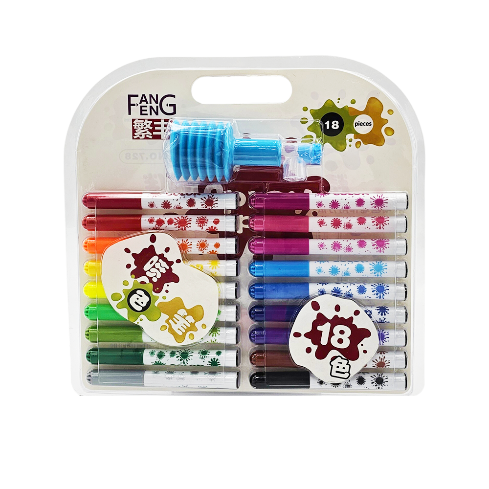 Colourful Spray Pens 18 pcs