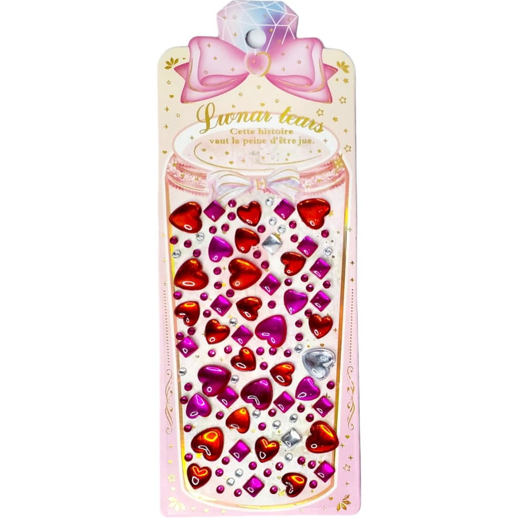 Lunar Tears Sticky Beads Stickers - Red