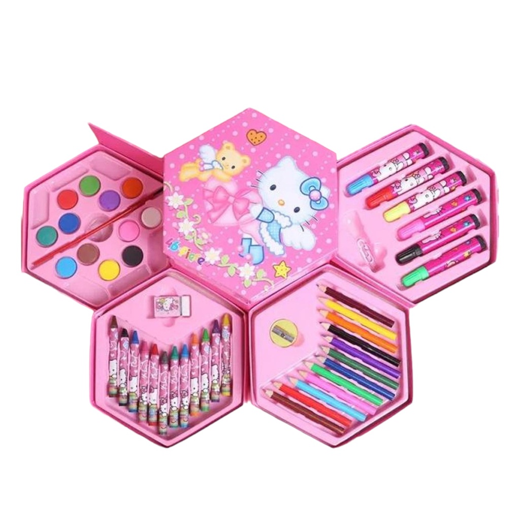 Hello Kitty Art Kit Hexagon 46 Pcs