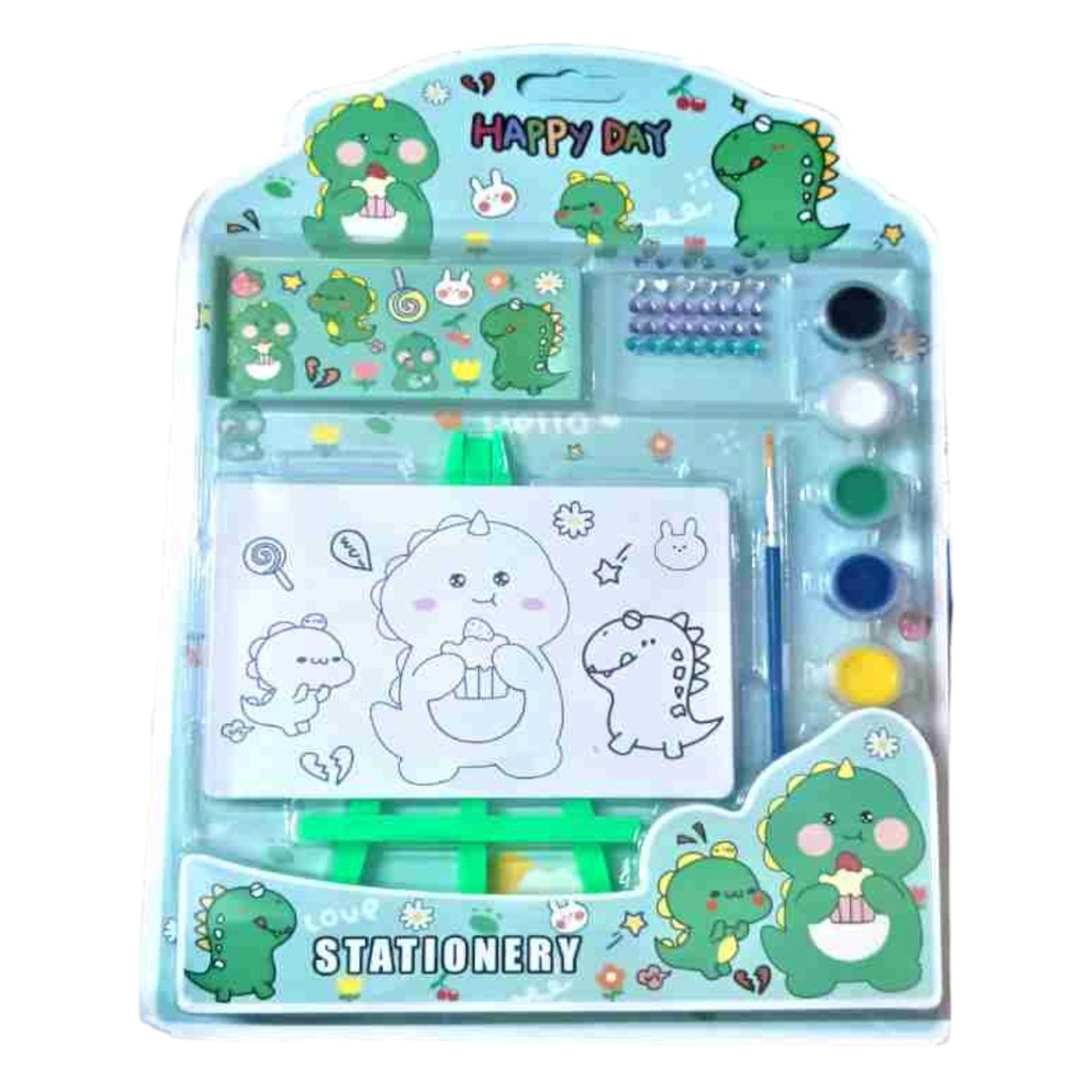 Happy Day Canvas Painting Set - Assorted Colour