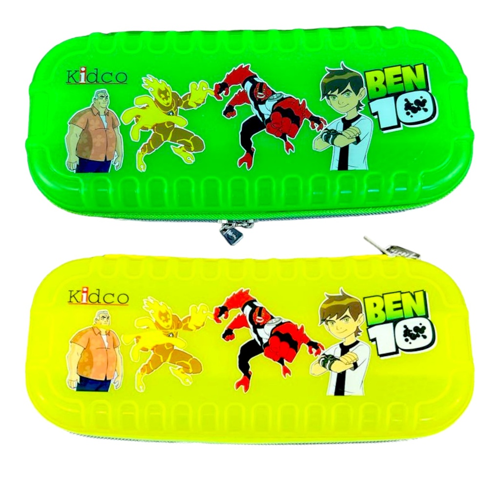 Hard Cover Pencil Pouch - Ben10 - KZP106 - Yellow/Green