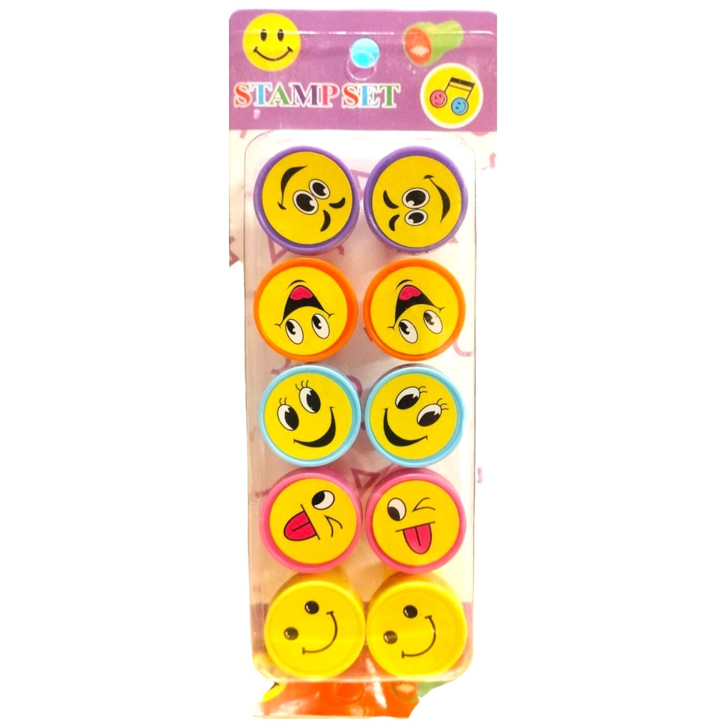 Emoji Stamp Set - Pack Of 10 Stamp