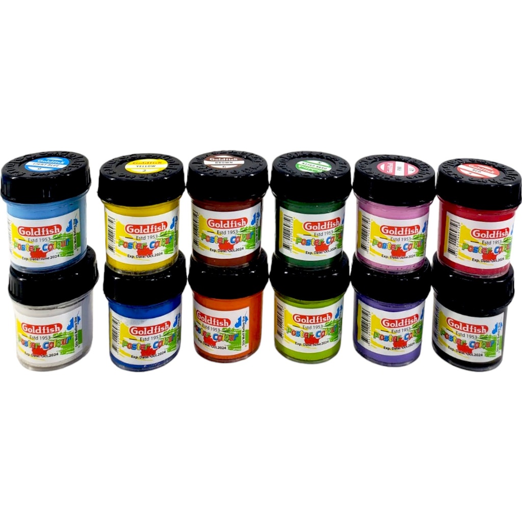 Goldfish Poster Colours - Pack of 12