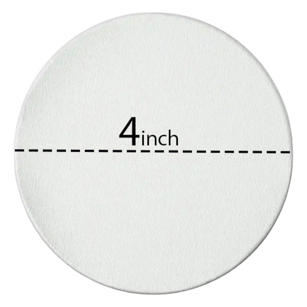 Circle Shape City Canvas Fine Quality - 4 Inch