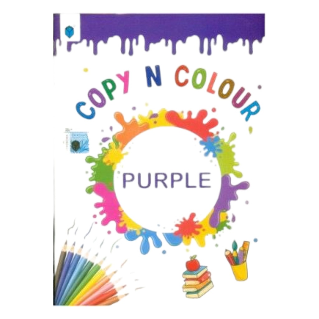 [9789692101158] Copy n Colour (Purple) - Paramount Colouring Book