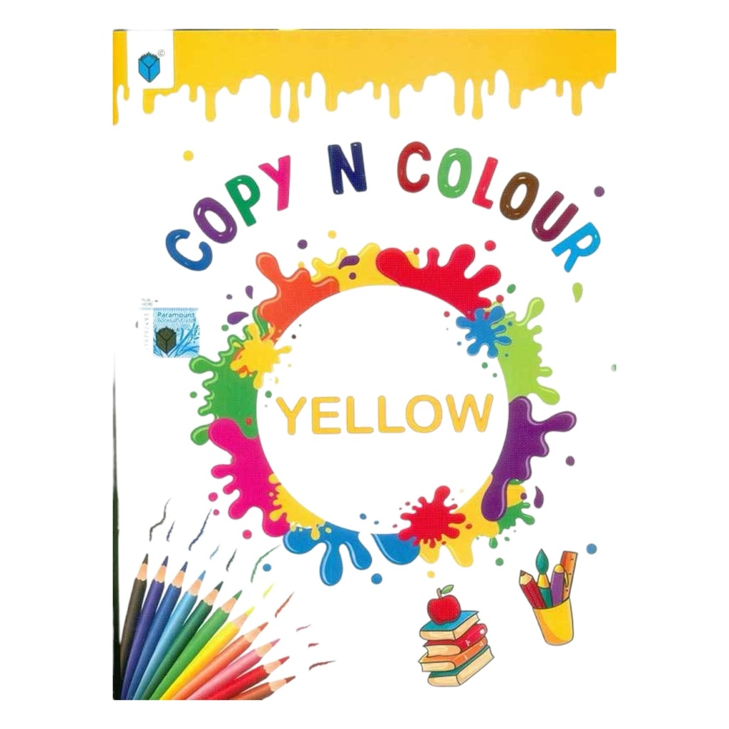 [9789692101141] Copy n Colour (Yellow) - Paramount Colouring Book