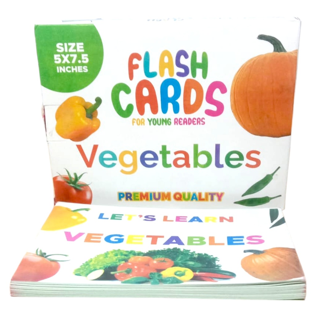 Flash Cards For Young Readers Vegetable