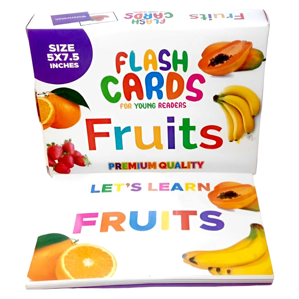 Flash Cards For Young Readers Fruits
