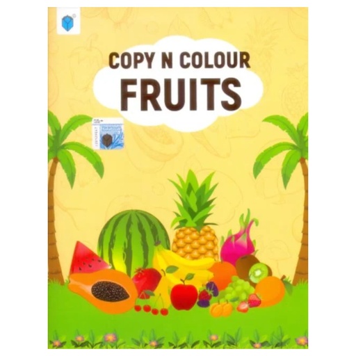 [9789692103503] Copy N Colour Fruits - Colouring Book