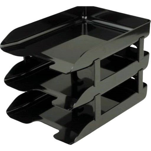 Classic Letter Trays - 3 Trays Set - Black - No. DCT-004