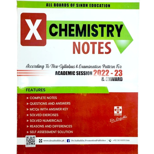 Chemistry Notes For Class X - Dr Saifuddin