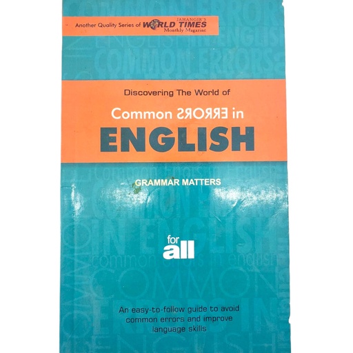 Discovering the World of Common Errors in English