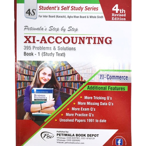 Petiwala Step by Step Accounting for Class XI 395 Problems & Solution - Sameer Hussain