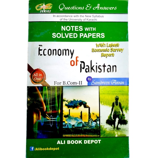 Economy of Pakistan Solved Paper for B.Com Part II - Ali Series