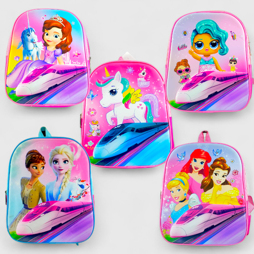 Character Pre-Primary School Bag - 6D ( MADE IN PAKISTAN  )