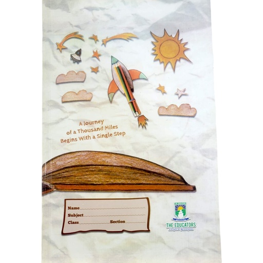 Single Line English Margin Register - 200 Pages - The Educator