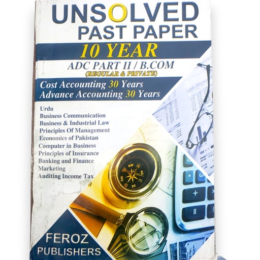 Unsolved Past Papers 10 Years B.Com Part II