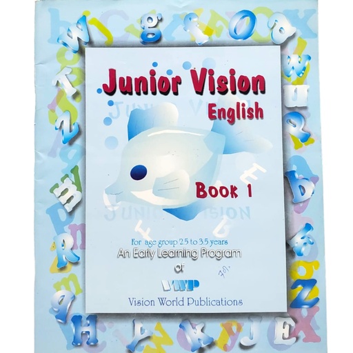 Junior Vision English Book 1 - 2.5 Years to 3.5 Years