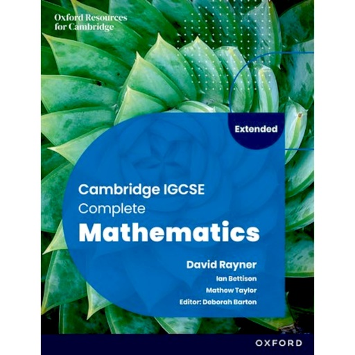 [9781382042529] Cambridge IGCSE Complete Mathematics Sixth Edition - Oxford