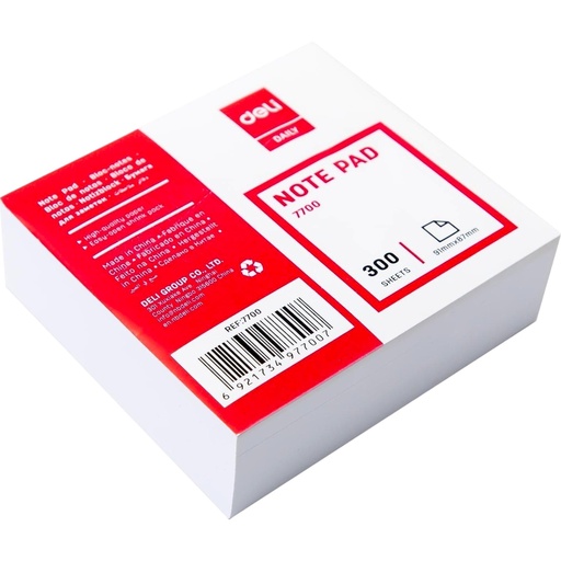 [6921734977007] Deli Daily Note Pad - 300 Sheets - No. 7700