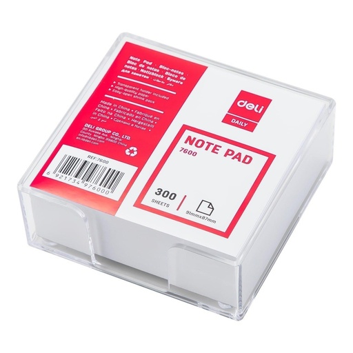 [6921734976000] Deli Note Pad With Card Holder - No. 7600