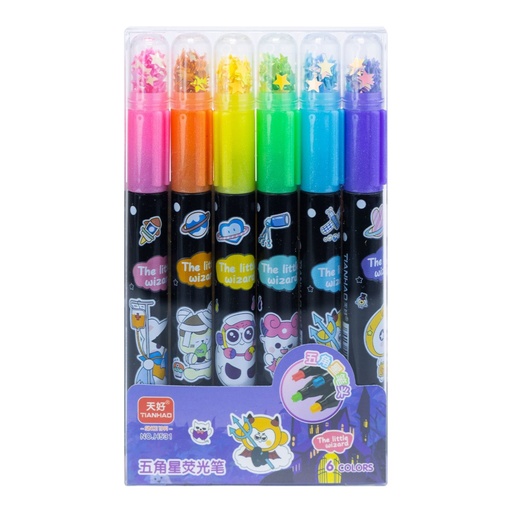 [6926238302843] Highlighter -The Little Wizard - Pack Of 6 - H531