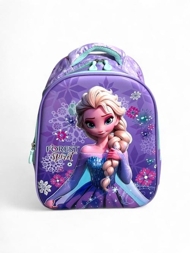 Frozen School Bag - Purple - Class - 1 - 2( MADE IN PAKISTAN )