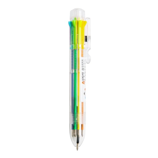 [6956953579398] 8 Colour Ball Pen - Aodemei