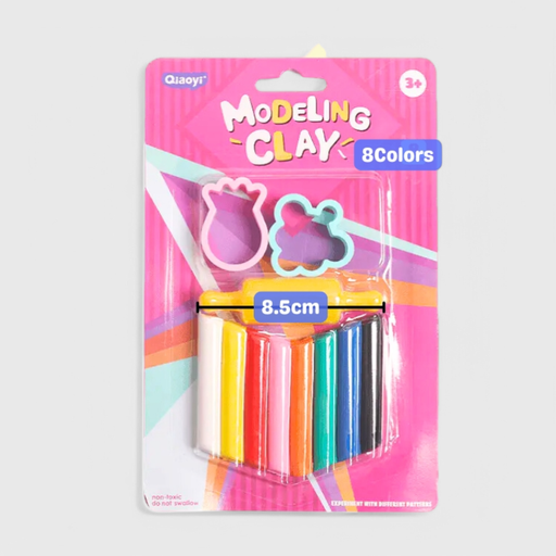 Modeling Clay 8 Colors - Qiaoyi - No. 8012