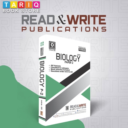 Read & Write O Level Biology Theory and Practice Paper 2 (Edition: 2024) - By Editorial Board - No. 202