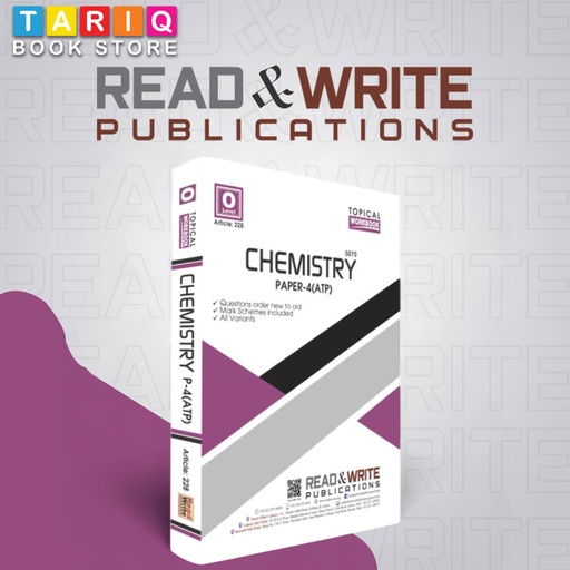 Read & Write O Level Chemistry Paper 4 ATP Topical Work book (Year: Updated till 2022) - By Editorial Board - No. 228