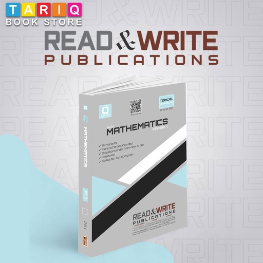 Read & Write O Level Mathematics Paper 1 Topical Workbook (Year: Updated till 2022) - By Editorial Board - No. 261