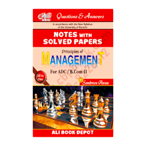 Solved Paper Principle Of Management For ADC / Bcom-II Sambreen Awan