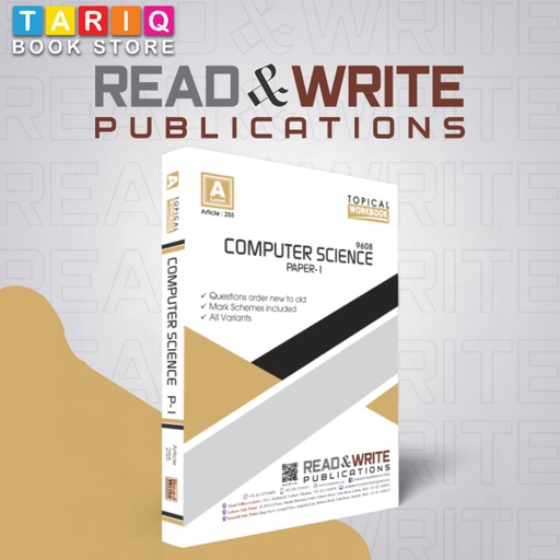 Read & Write A Level Computer Science Paper 1 Topical Workbook (2015 - 2020) - No. 255
