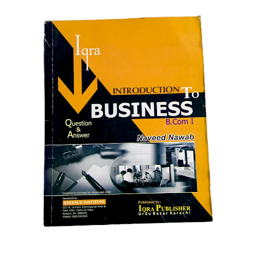 Iqra Introduction To Business B.Com l Naveed Nawab