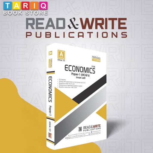 Read & Write A Level Economics AS Level Paper 1 (MCQ’s) Topical Worked Solutions (Updated Till 2022) - By Imran Latif - No. 151