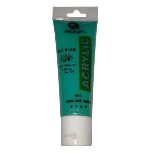 [6974102667345] Maries Acrylic Paint - 75ml - No. 598 - Turquoise Green