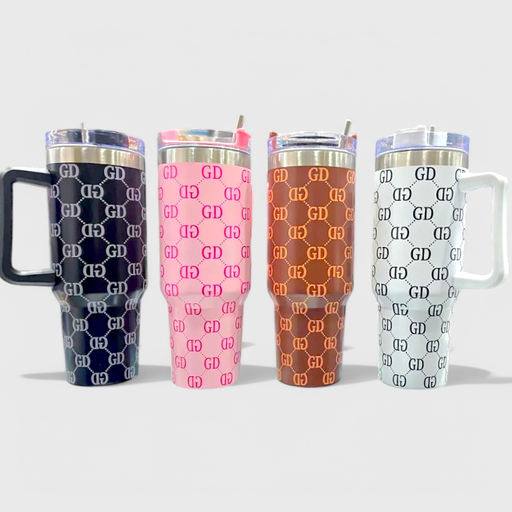 Text Printed Tumbler  - BWH426 - Assorted Colours
