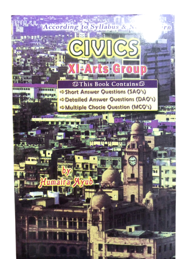 1st Year Art group Civics Book - Ghazanfar Academy Publisher