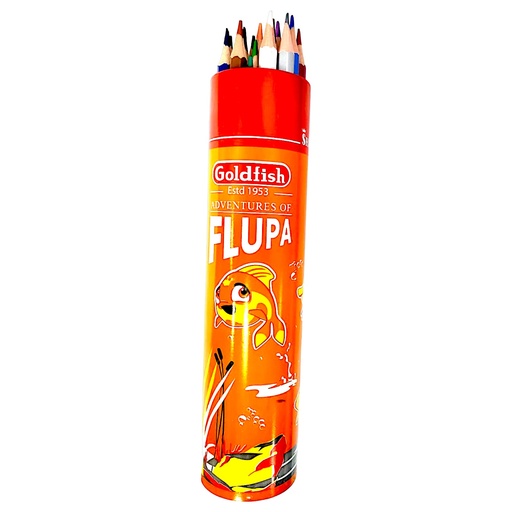 [1213642001116 / 1357902100314] Flupa 24 Colour Pencil - No.24T - Goldfish